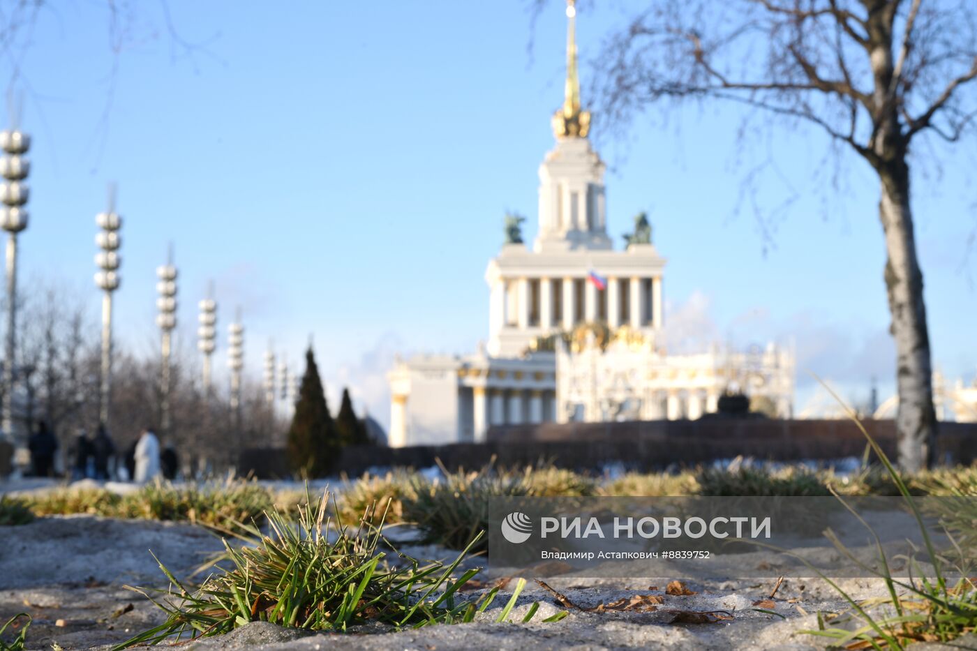 Теплая погода в Москве