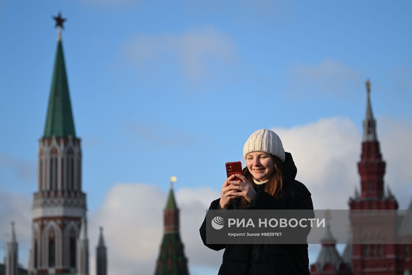 Теплая погода в Москве