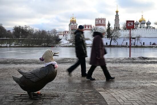 Теплая погода в Москве