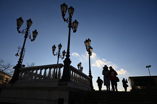 Теплая погода в Москве