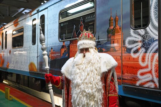 Запуск тематического поезда метро, посвященного Вологодской области 