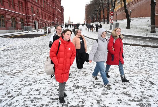 Снег в Москве