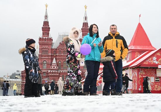 Снег в Москве