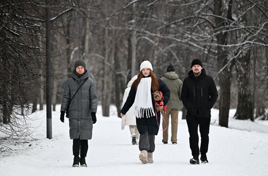 Снег в Москве