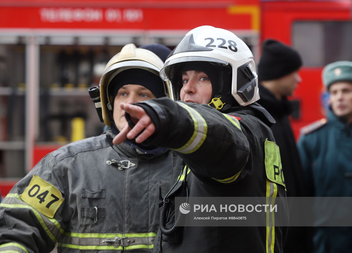 Пожар в здании военного госпиталя в Туле