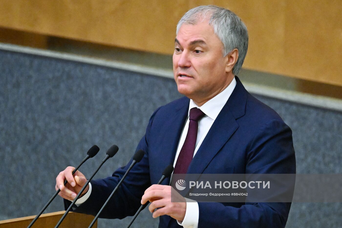 Первое пленарное заседание весенней сессии Госдумы РФ