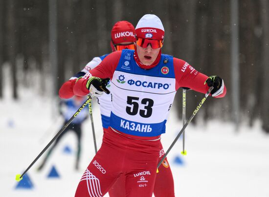 Лыжные гонки. Кубок России. Свободный стиль. Мужчины. 15 км