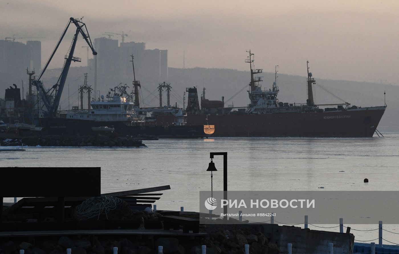 Зима во Владивостоке