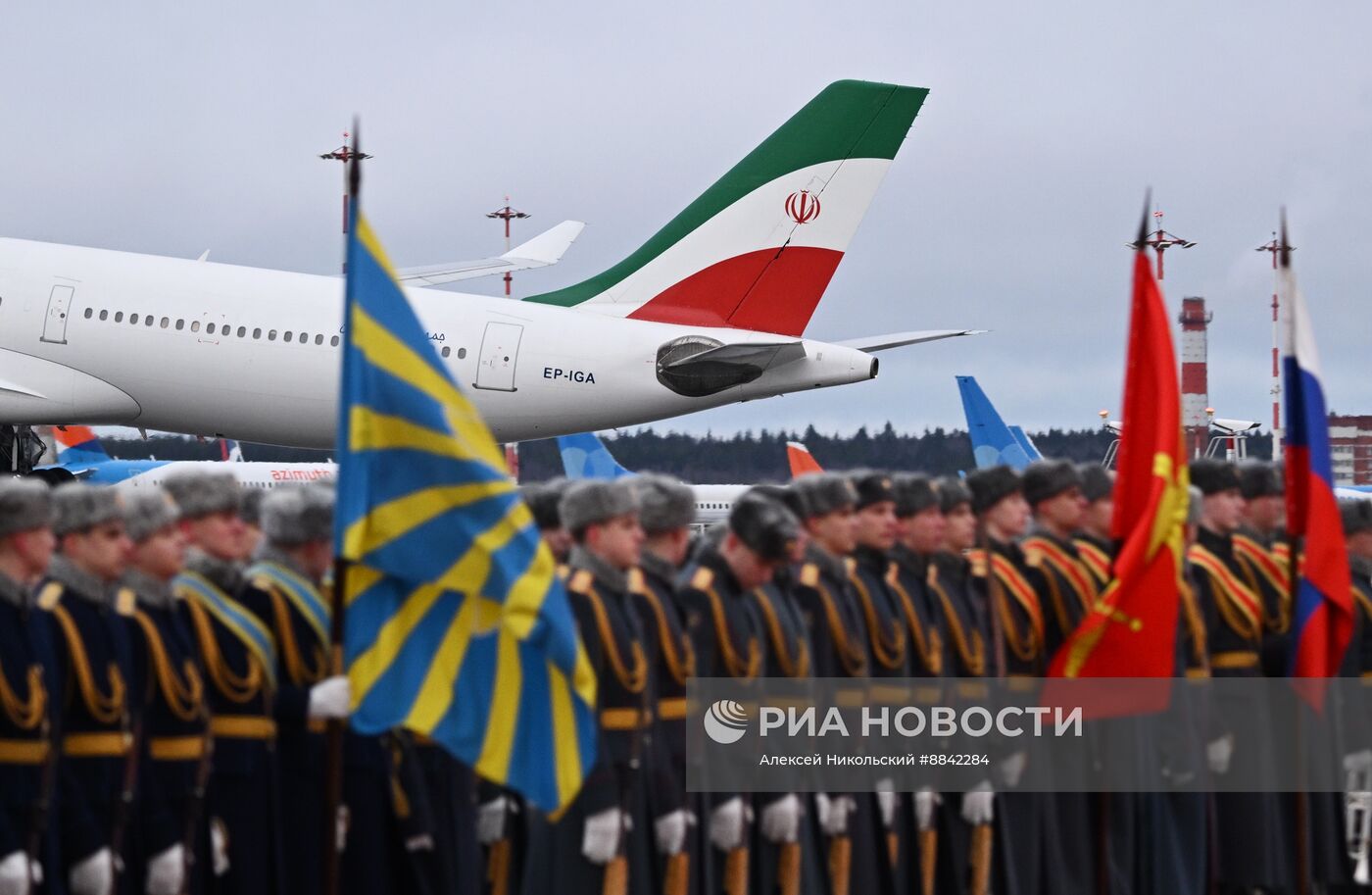 Прилет президента Ирана М. Пезешкиана в Москву