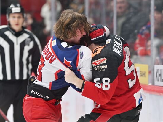 Хоккей. КХЛ. Матч "Авангард" - ЦСКА