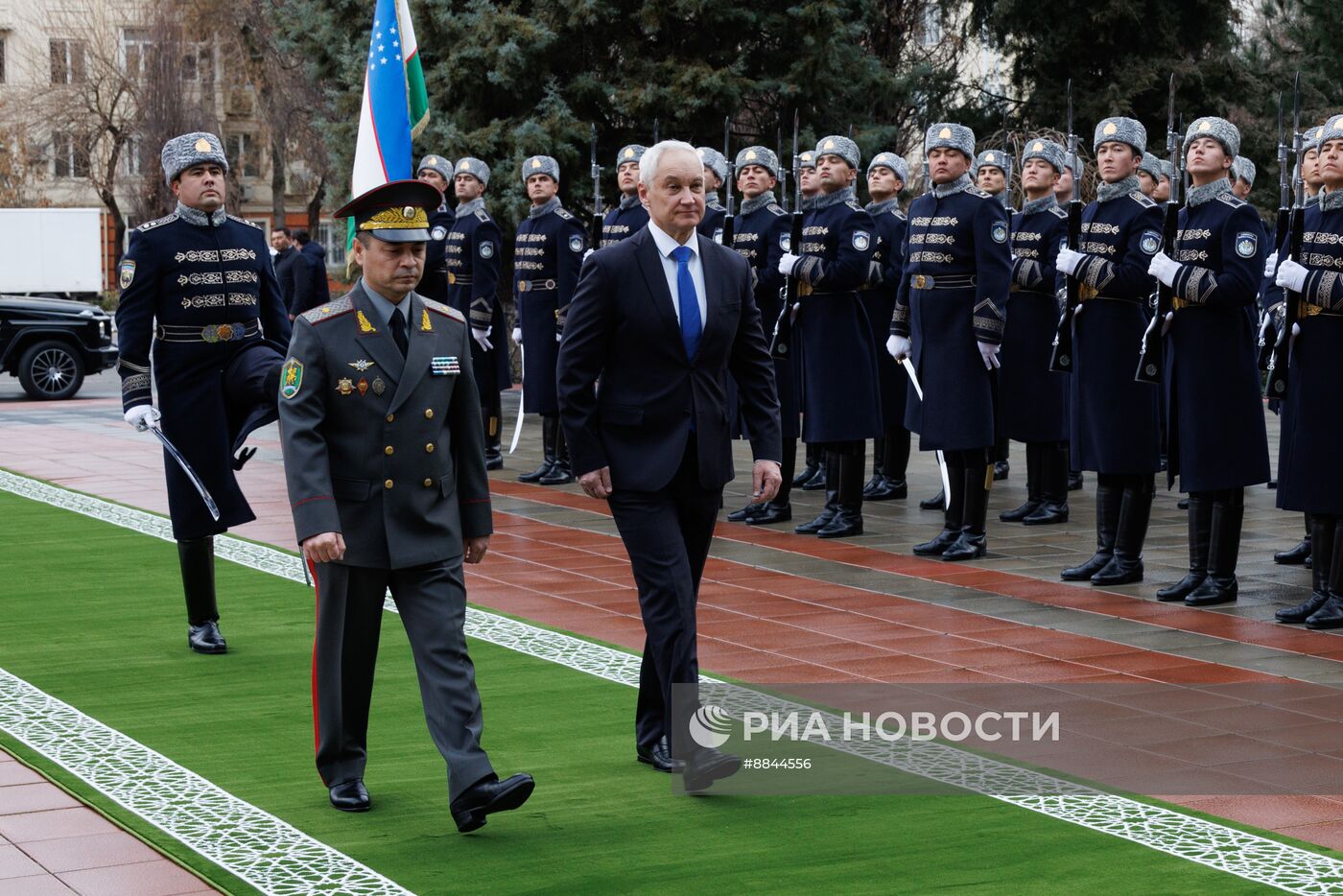 Визит министра обороны РФ А. Белоусова в Узбекистан