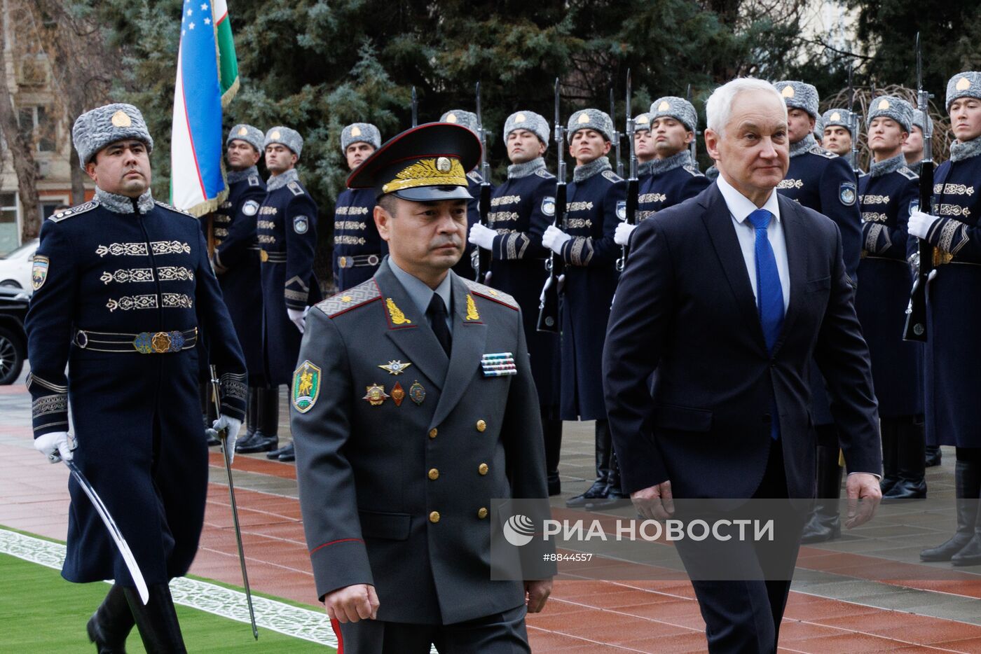 Визит министра обороны РФ А. Белоусова в Узбекистан