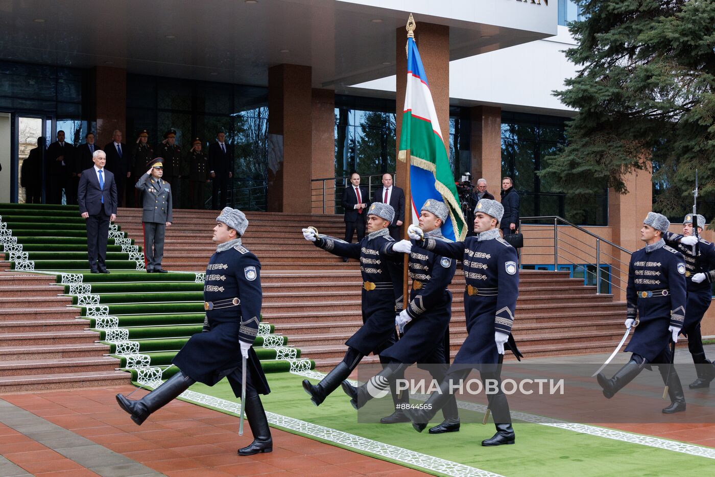 Визит министра обороны РФ А. Белоусова в Узбекистан