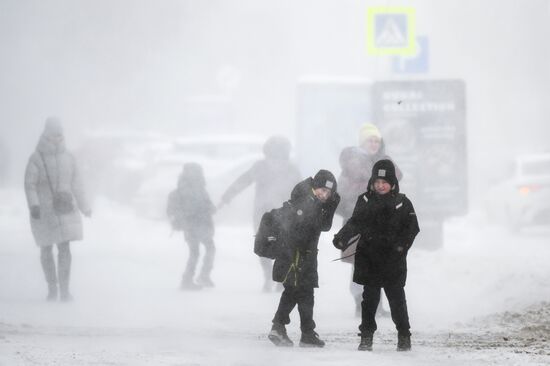 Метель в Новосибирске