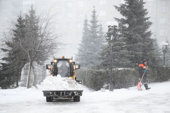 Метель в Новосибирске