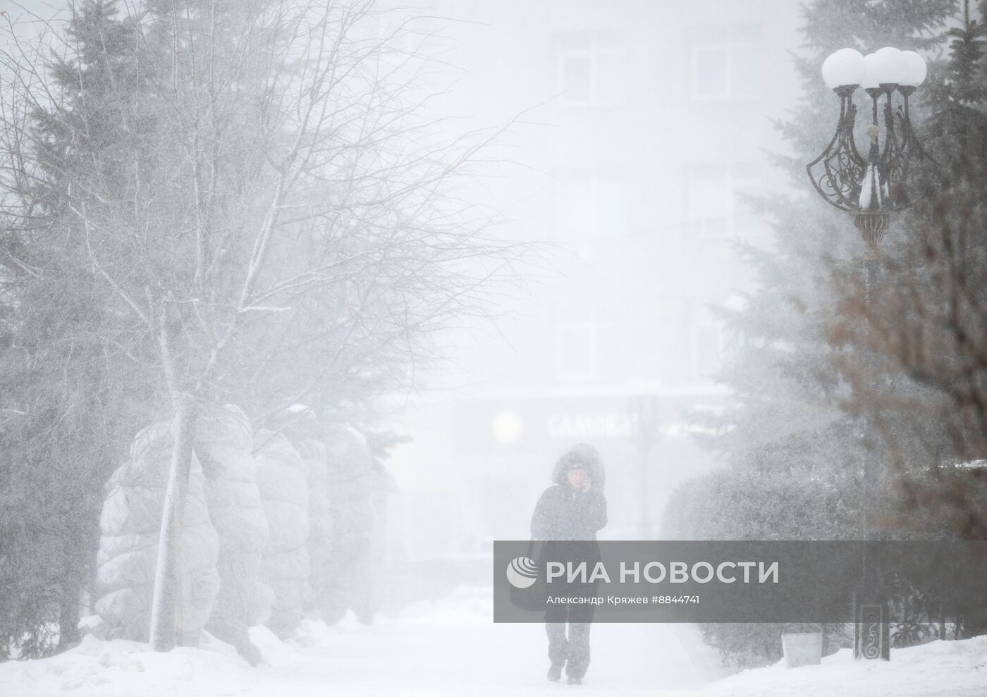 Метель в Новосибирске