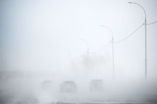 Метель в Новосибирске