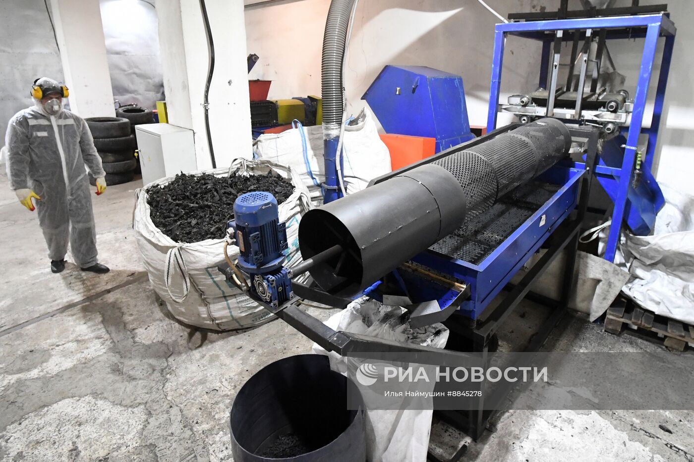 Производство по переработке автомобильных шин в Красноярской колонии