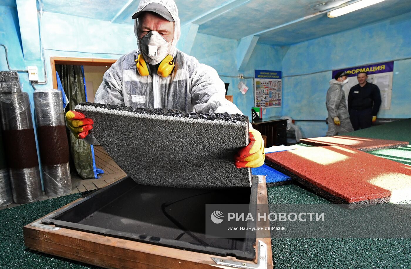 Производство по переработке автомобильных шин в Красноярской колонии