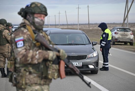 Учения подразделений территориальной обороны "Барс-Крым"