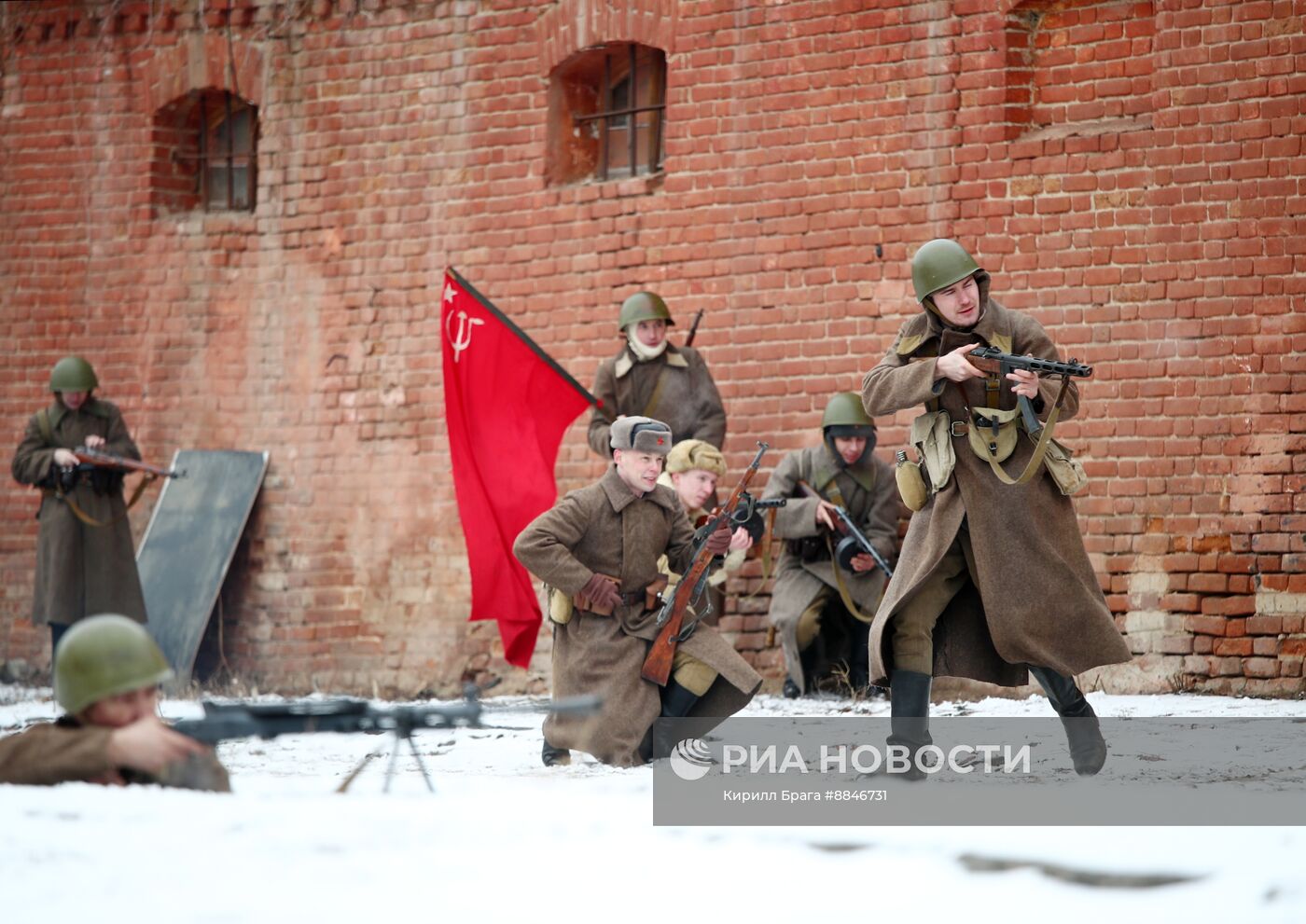 Историческая реконструкция, посвященная 82-й годовщине Сталинградской Победы