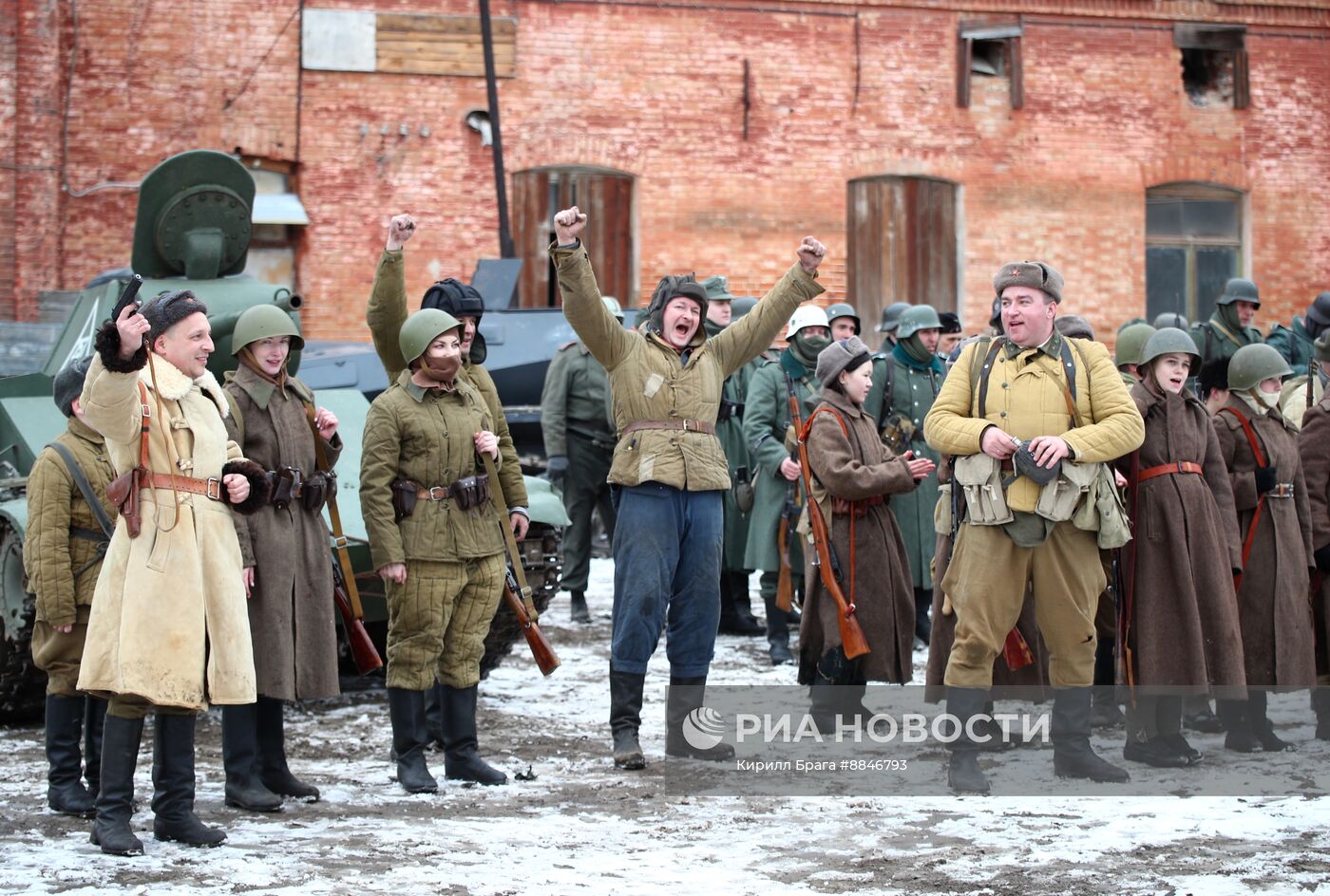 Историческая реконструкция, посвященная 82-й годовщине Сталинградской Победы