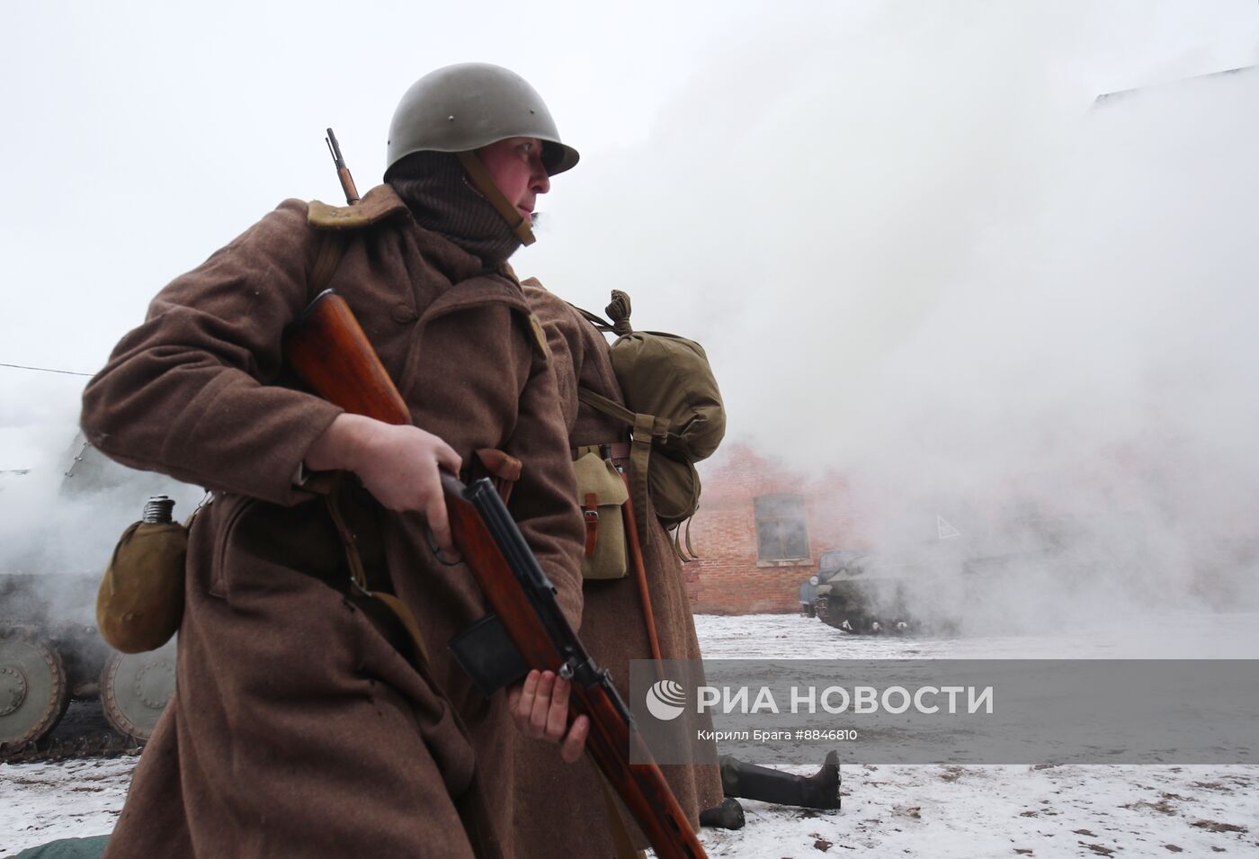 Историческая реконструкция, посвященная 82-й годовщине Сталинградской Победы