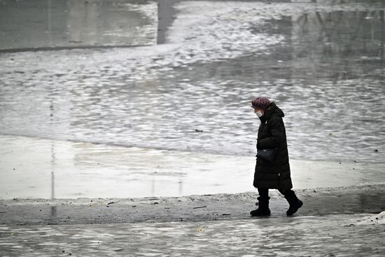 Теплая погода в Москве