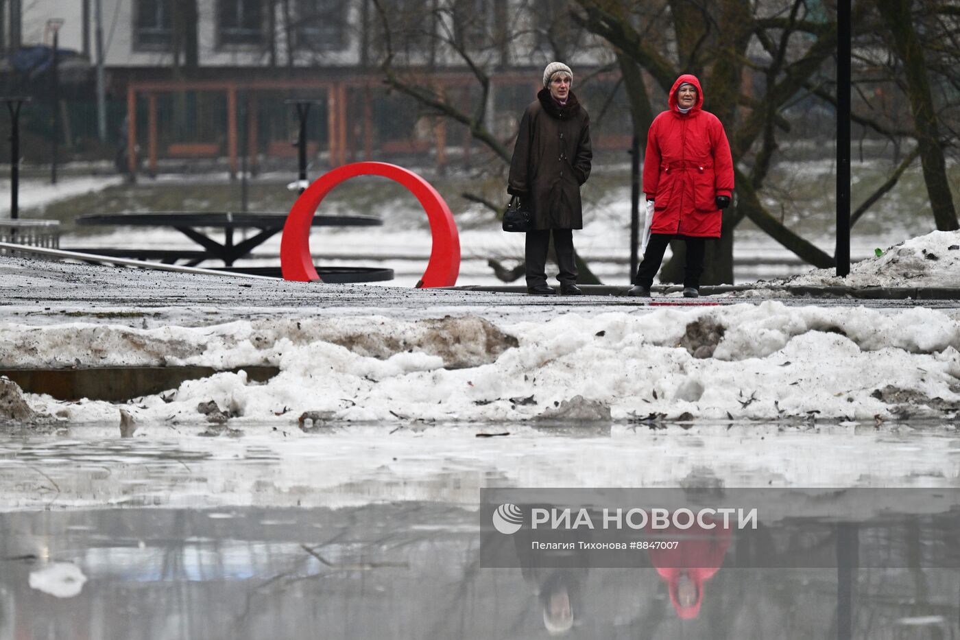Теплая погода в Москве