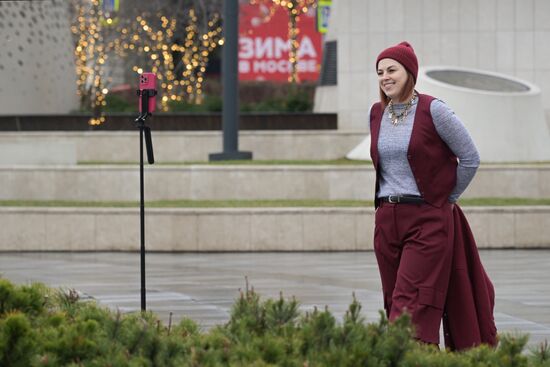 Теплая погода в Москве