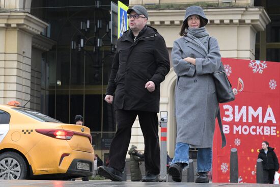 Теплая погода в Москве