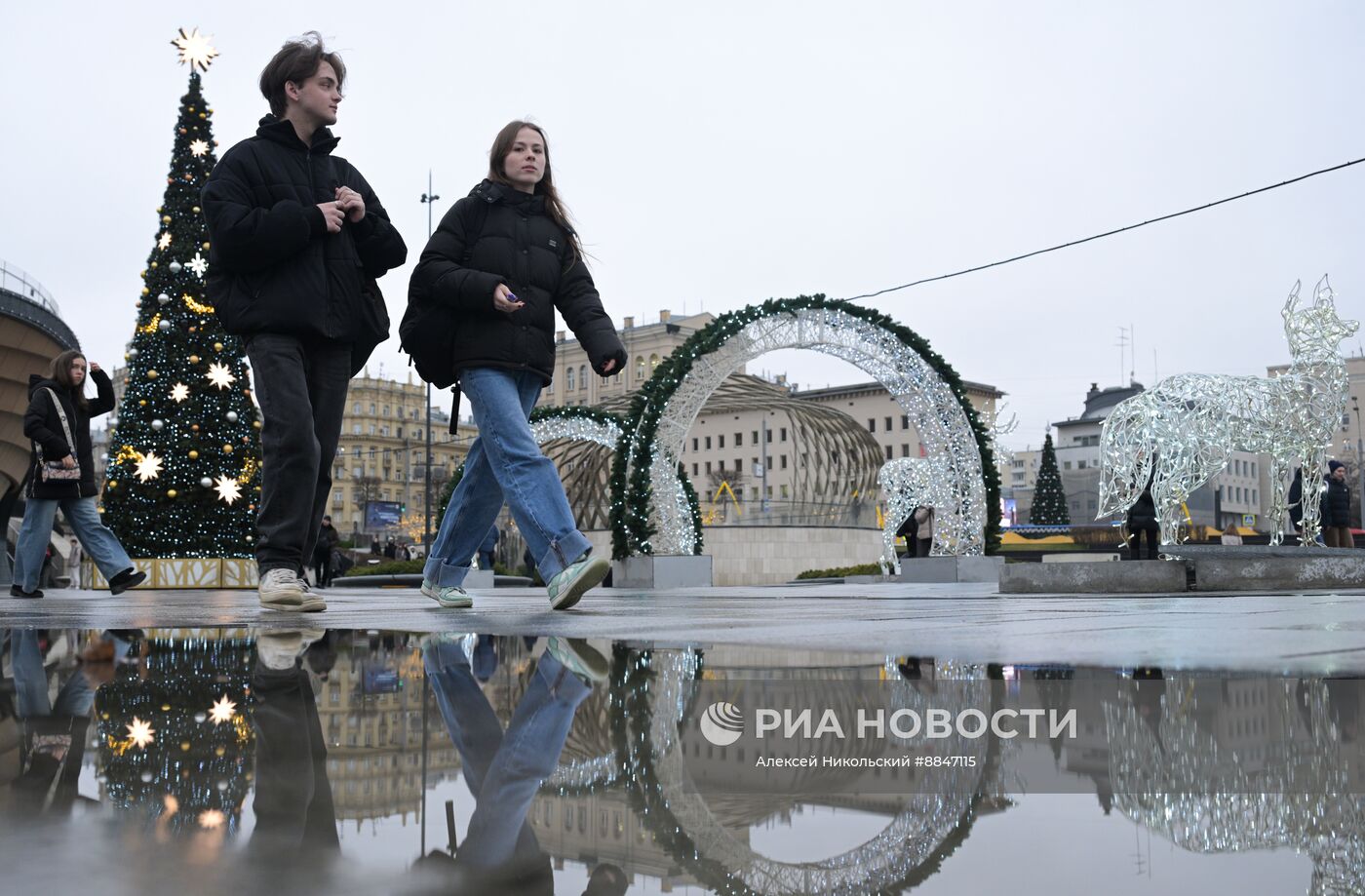 Теплая погода в Москве