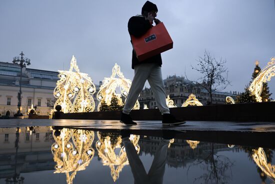 Теплая погода в Москве