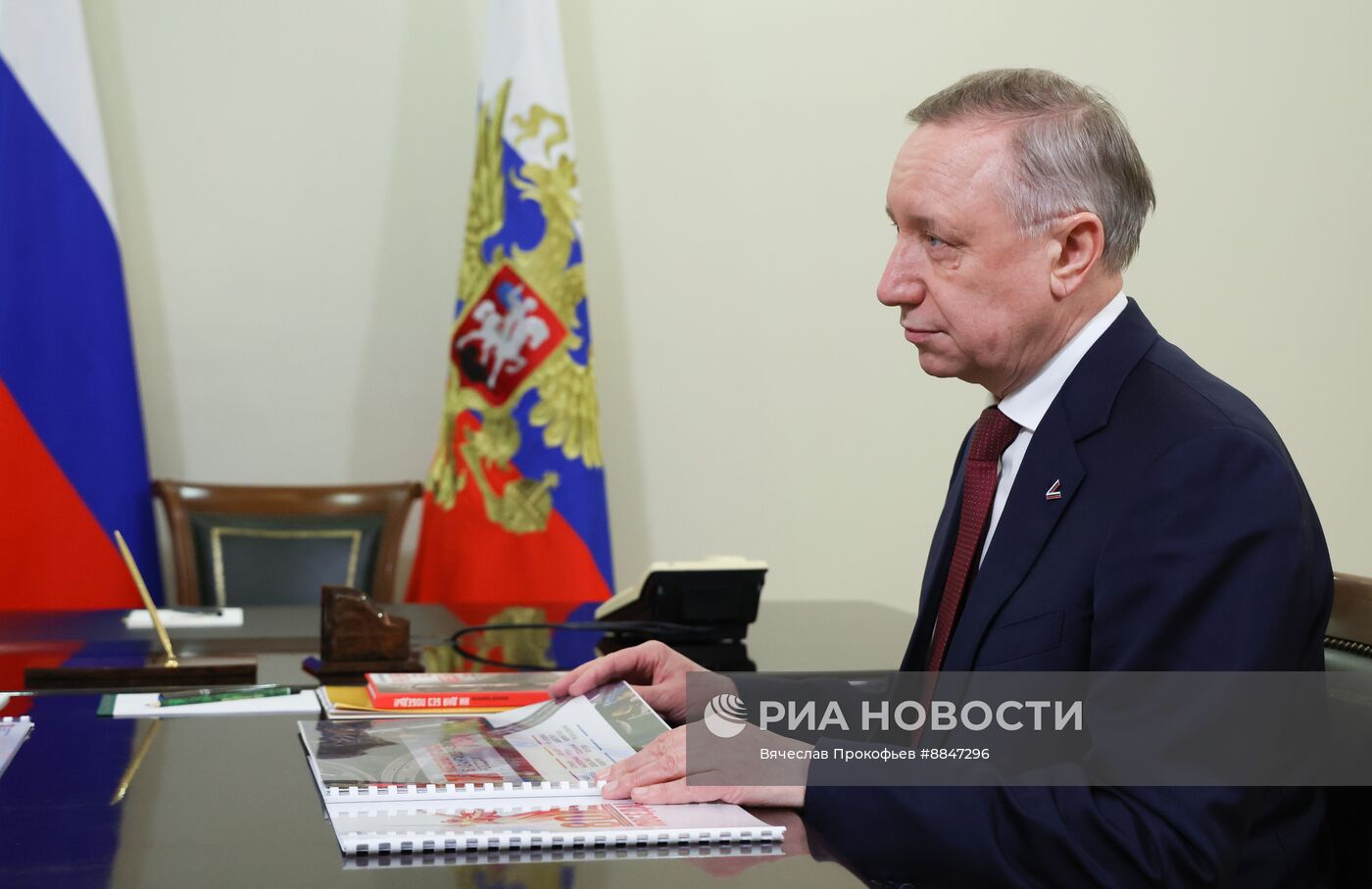 Рабочая встреча президента Владимира Путина и губернатора Санкт-Петербурга А. Беглова