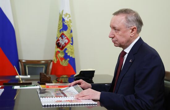 Рабочая встреча президента Владимира Путина и губернатора Санкт-Петербурга А. Беглова