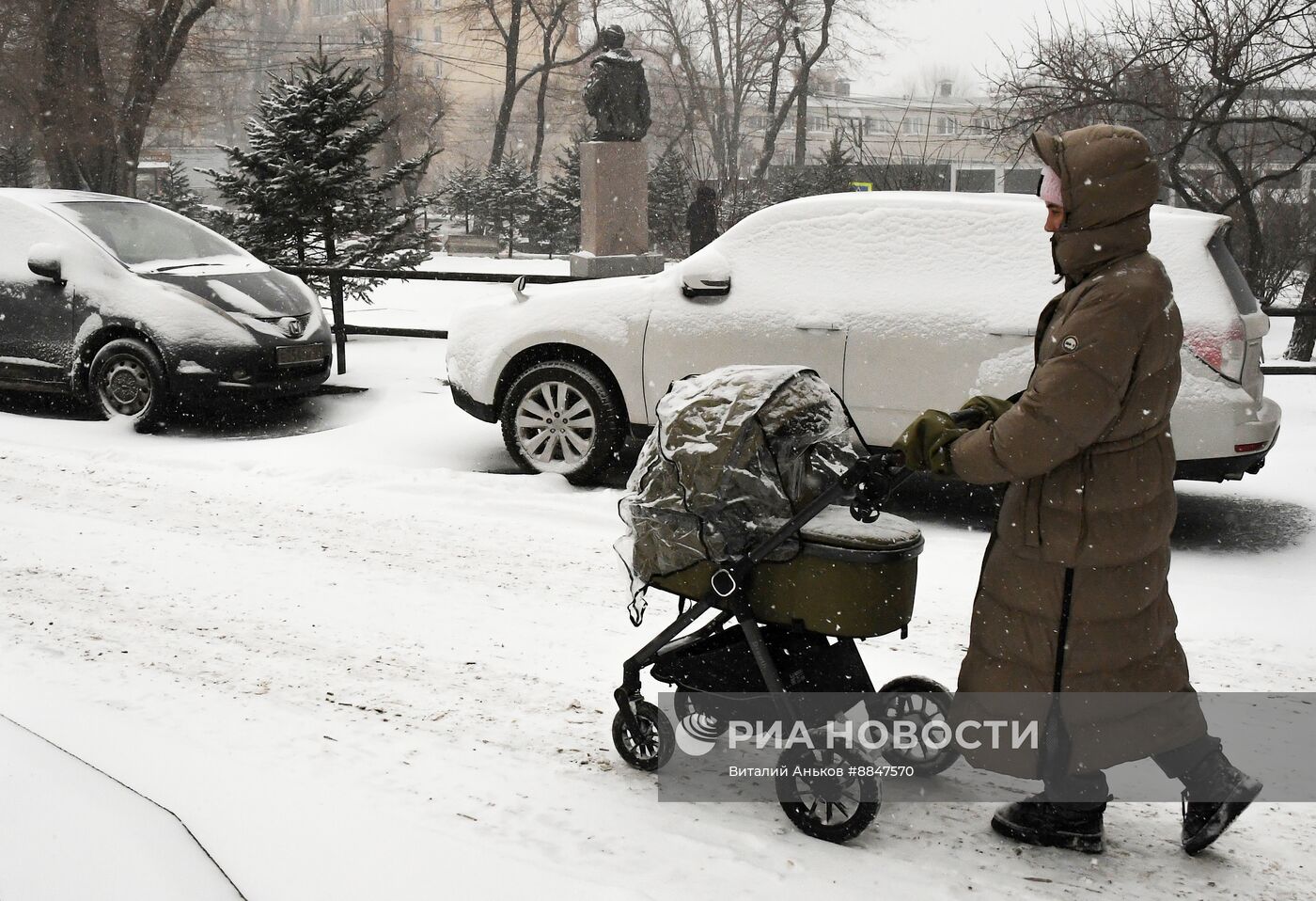 Снег во Владивостоке