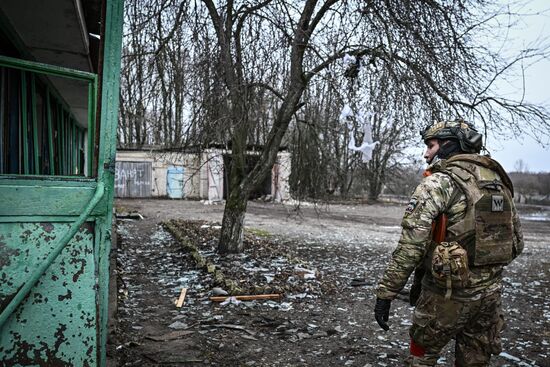 Военнослужащие батальонной тактической группы (БТГР) "Каштана" спецназа "Ахмат" 