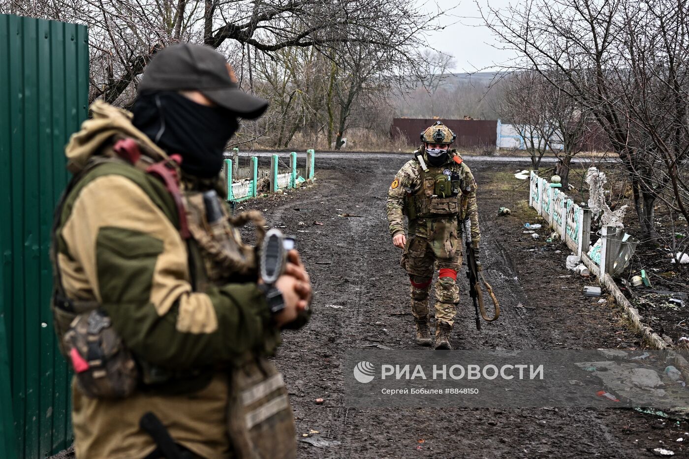 Военнослужащие батальонной тактической группы (БТГР) "Каштана" спецназа "Ахмат" 