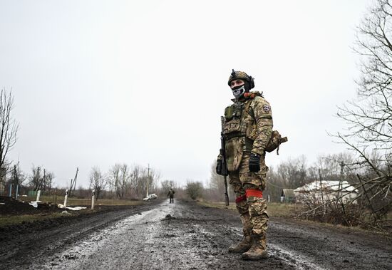 Военнослужащие батальонной тактической группы (БТГР) "Каштана" спецназа "Ахмат" 