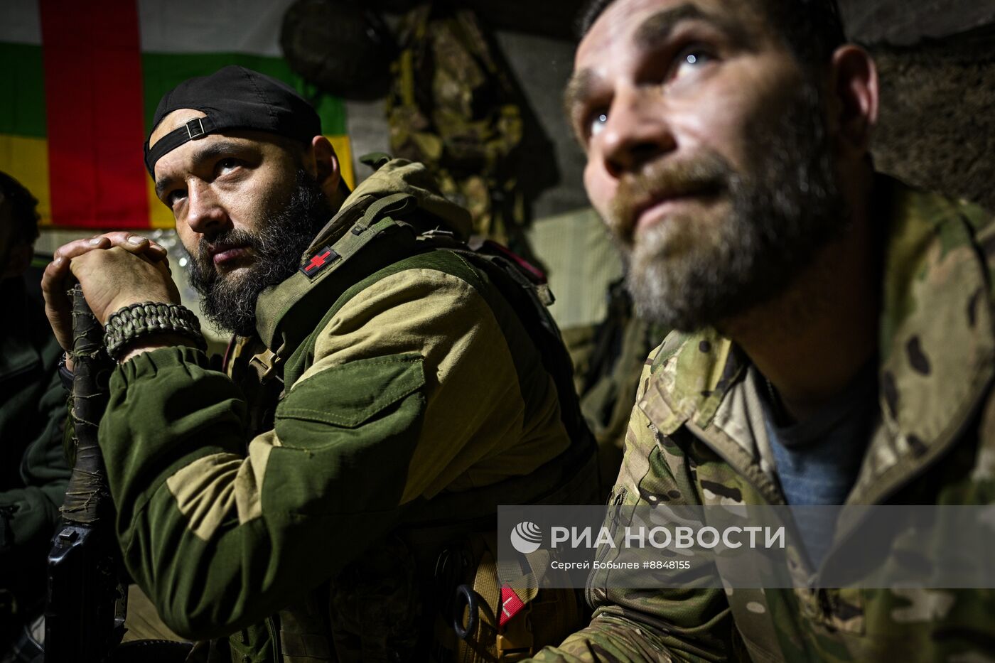 Военнослужащие батальонной тактической группы (БТГР) "Каштана" спецназа "Ахмат"