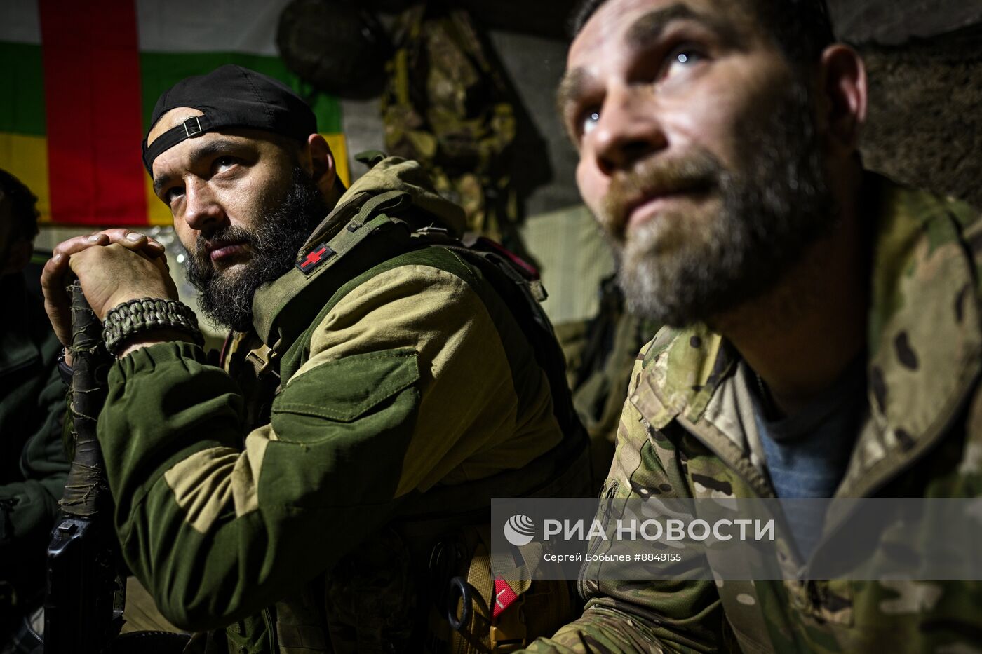 Военнослужащие батальонной тактической группы (БТГР) "Каштана" спецназа "Ахмат" 