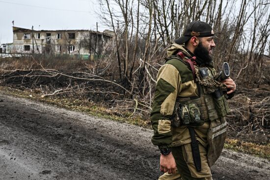 Военнослужащие батальонной тактической группы (БТГР) "Каштана" спецназа "Ахмат" 