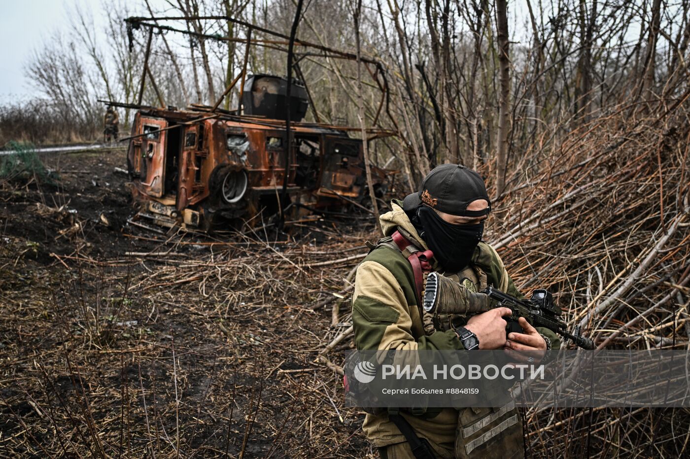 Военнослужащие батальонной тактической группы (БТГР) "Каштана" спецназа "Ахмат"