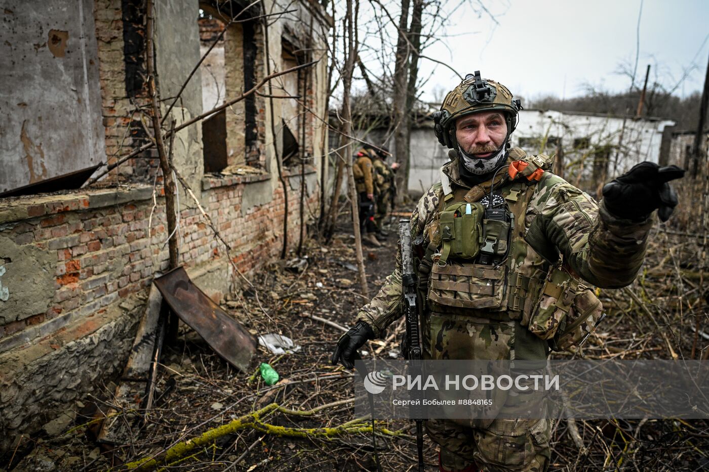 Военнослужащие батальонной тактической группы (БТГР) "Каштана" спецназа "Ахмат" 