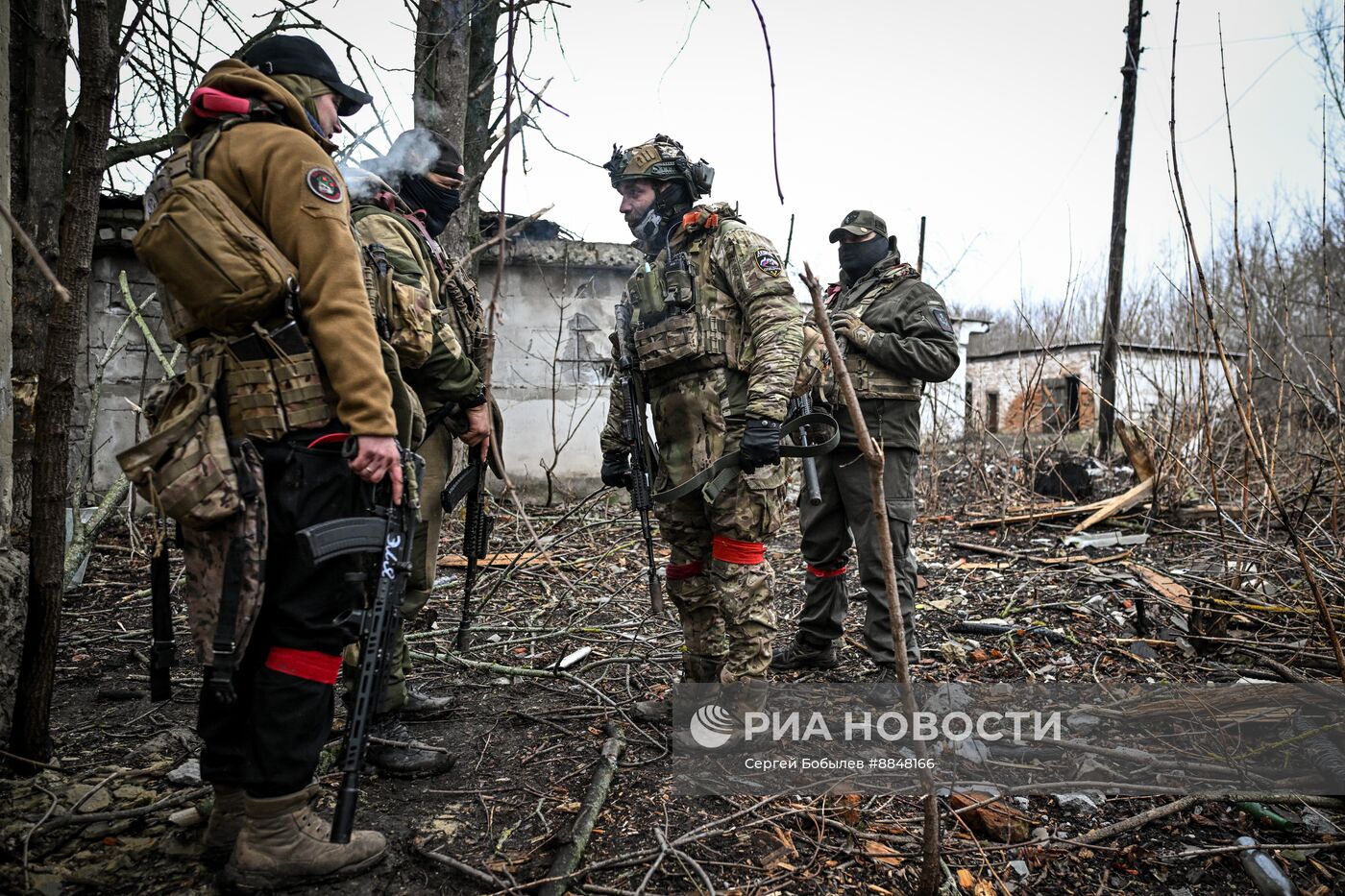 Военнослужащие батальонной тактической группы (БТГР) "Каштана" спецназа "Ахмат"