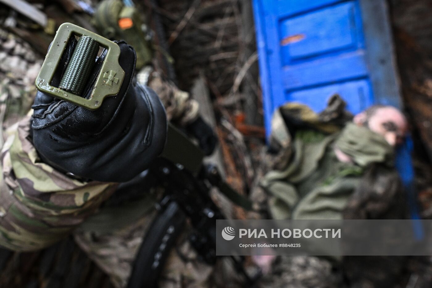 Военнослужащие батальонной тактической группы (БТГР) "Каштана" спецназа "Ахмат" 