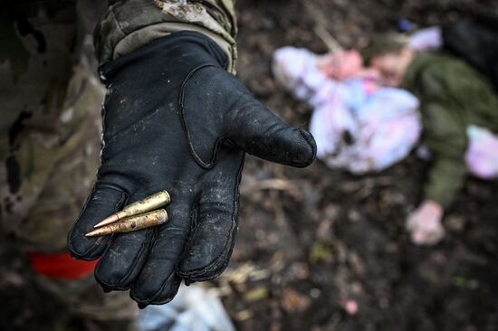 Военнослужащие батальонной тактической группы (БТГР) "Каштана" спецназа "Ахмат" 