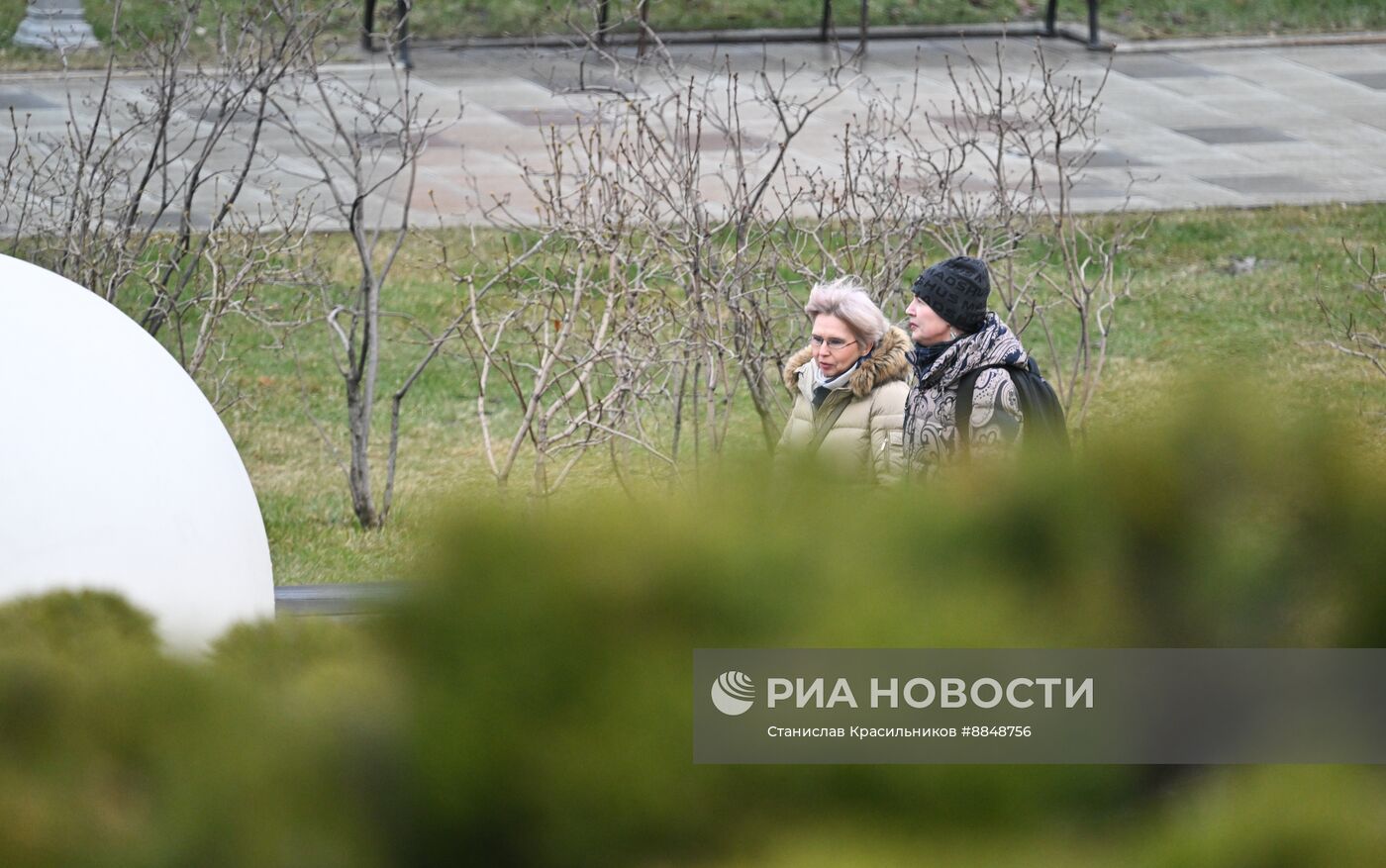 Теплая погода в Москве