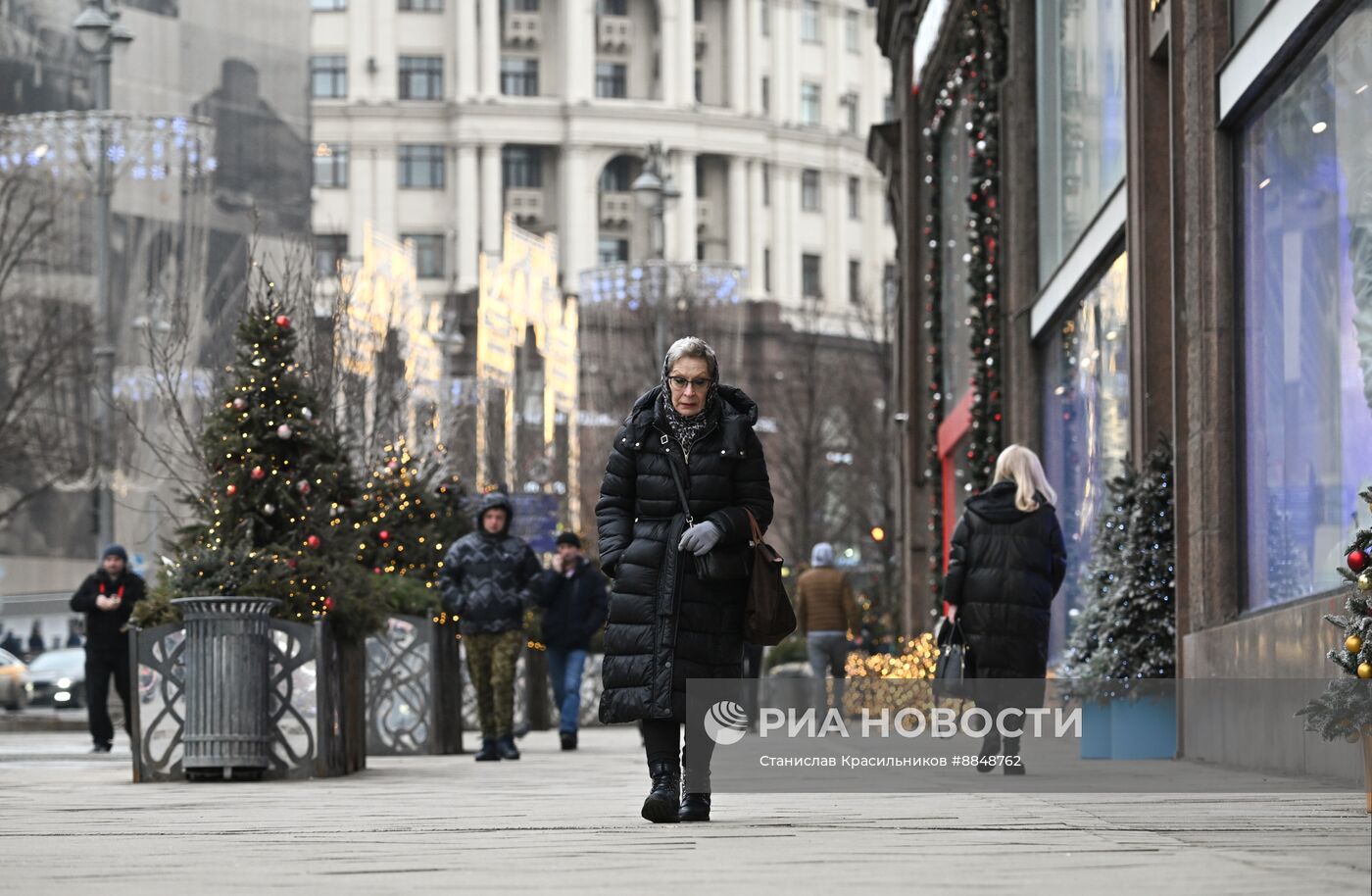 Теплая погода в Москве