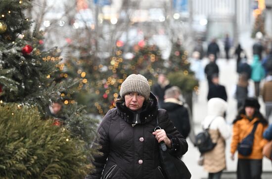 Теплая погода в Москве